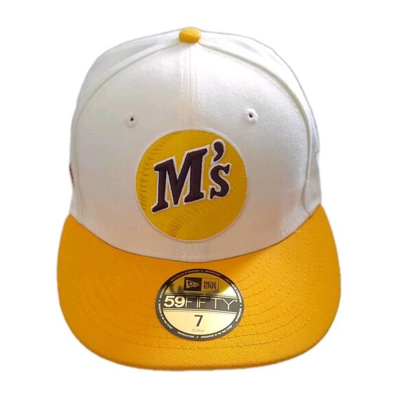 Seattle Mariners New Era Off-White 30th Anniversary Cooperstown 59FIFTY Fitted 7 - Picture 1 of 9